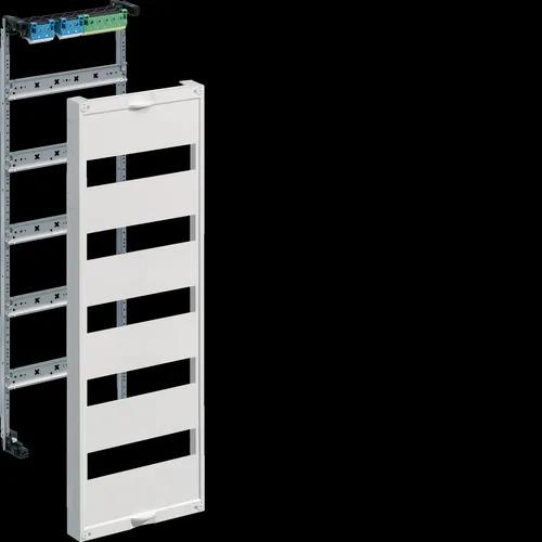 Hager EBS für Feldverteiler UP 800mm UW51U - Zubehör für Werkstattwagen, ideal für den Einbau von Geräten bis 125 A, mit robusten Tragschienen aus verzinktem Stahlblech und Berührungsschutzabdeckung.