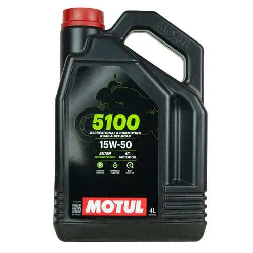 MOTUL 5100 4T Motoröl 15W-50 in weiß von Motul
