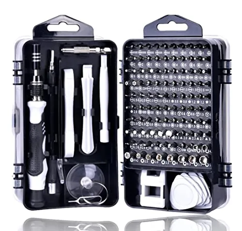 Teiliges Handy Reparatur Werkzeugset | Feinmechaniker Präzisions Schraubendreher Set für Uhrmacher, Juweliere | Öffnungs Werkzeug für Smartphone Handy Tablet Laptop Modellbauer Magnetisch Torx Bit 115
