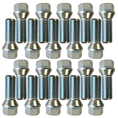 10x Radschrauben Radbolzen Kegelbund M14x1,5 30mm kompatibel mit Volvo S60 S80 V60 V70 XC60 XC70 XC90
