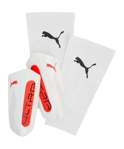 PUMA ULTRA Light Sleeve, Unisex Schienbeinschoner, PUMA White-Glowing Red, XL - 030989
