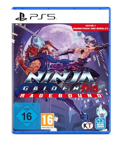 NINJA GAIDEN: Ragebound - [Playstation 5] - PS5-Spiel mit beeindruckender Pixel-Art und innovativem 'Ninja Fusion'-System. Erlebe die Rückkehr der ikonischen Ninja-Spielreihe und kämpfe gegen Dämonen mit Kenji und Kumori!