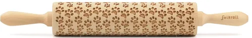 Folkroll Teigrolle mit Hundepfoten-Muster von Folkroll