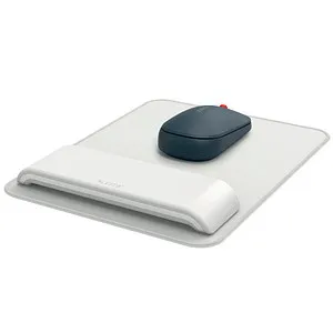LEITZ Mousepad mit Handgelenkauflage Ergo hellgrau - Ergonomisches Mousepad für gesundes Arbeiten am PC, mit verstellbarer Handgelenkauflage für optimalen Komfort und Unterstützung.