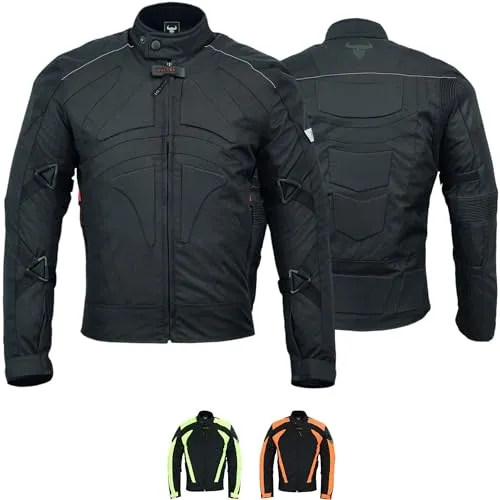 BULLDT Motorradjacke Herren - Sportliche Bikerjacke mit CE2-Protektoren - Schutzjacke für Biker mit wind- und wasserabweisenden Eigenschaften, abnehmbaren Futter und zahlreichen Taschen für praktischen Komfort.
