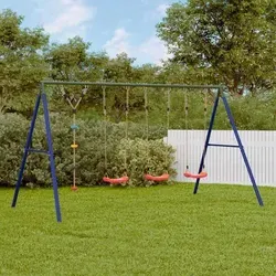 vidaXL Schaukel-Set mit Schaukelsitzen und Kletterschaukel - Gestalte deinen Garten zum Abenteuerland mit diesem robusten Schaukel-Set! Die vielseitige Verwendung und das verstellbare Design bieten Spaß und Sicherheit für Kinder von 3 bis 10 Jahren.