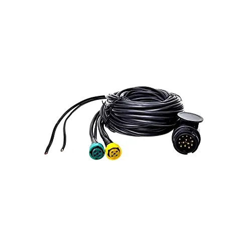 Pro Plus Kabelsatz 7M mit 13-poligem Stecker - Anhänger-Elektrik, ideal für den Anschluss von Rückleuchten an Anhänger oder Wohnwagen, inklusive 2x 5-poligen Steckverbindern für einfache Installation.
