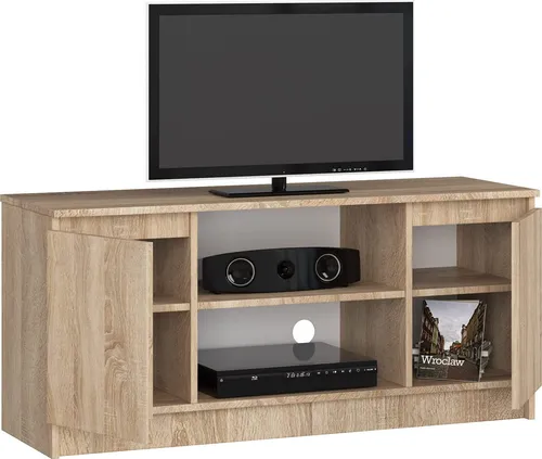 BDW, Kommode, RTV Schrank, TV Möbel, 120x55x40 cm, , Sonoma Eiche
