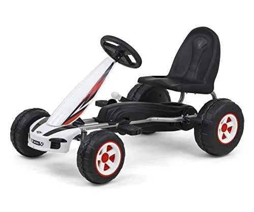 Milly Mally Pedal-Gokart Rutscher Viper, weiß, 5901761125856