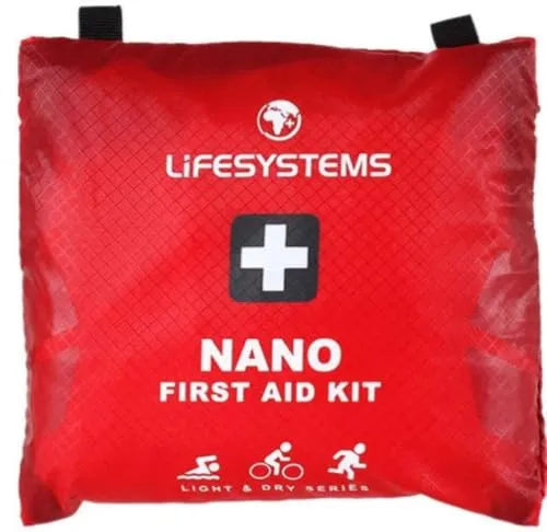 Lifesystems „Light & Dry Nano“ Erste-Hilfe-Set, CE-konformer Inhalt, Speziell entwickelt für Abenteuer, Triathlon, Sport, Red