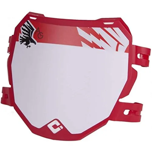 ODI Unisex – Erwachsene Nummernschild, rot, 160mm