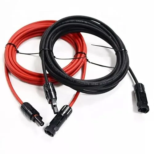 doitBau Verlängerungskabel Set 4mm² 2x 1m H1Z2Z2-K für Solarmodule Solarkabel Solarsteker MC4 Solar beidseitig schwarz rot mit Stecker PV Photovoltaik
