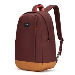 Pacsafe GO 25L Backpack - Daypack garnet red - 21 bis 30 Liter Volumen, sicherer Rucksack mit Anti-Diebstahl-Funktionen, ideal für Reisen und Stadtleben.