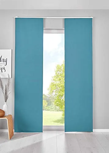 Verdunkelung Schiebegardinen »NewYork« in petrol von Gardinenbox