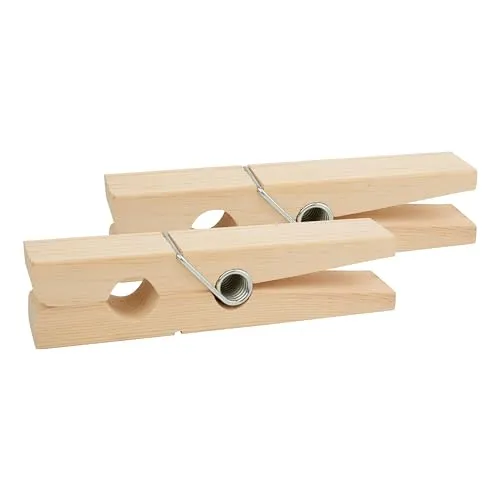 VBS XXL Holzklammer 2 Stück 18x3x4cm für Notizzettel