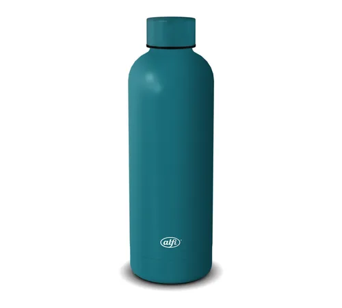 alfi BASICS Isolierflasche 0,50 l aus Edelstahl, boho green | Auslaufsicher, für Schule, Büro & unterwegs