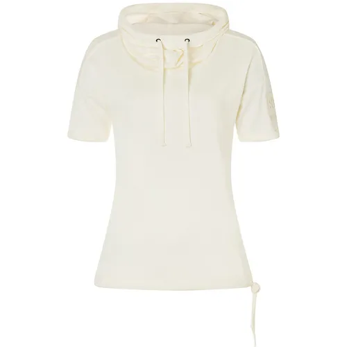 Super.Natural W Justshort BIO Hoodie fresh white XL - Damen Pullover & Hoodies für Fitness Studio und Laufsport, umweltfreundlich aus 50% mulesingfreier Merinowolle und 50% PrimaLoft BIO, biologisch abbaubar und ideal für nachhaltigen Alltag.