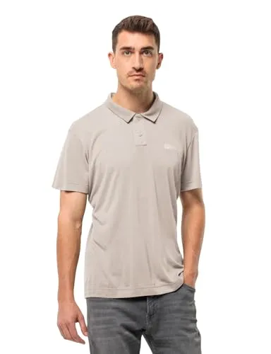 Jack Wolfskin Poloshirt Pikeh - Herren Poloshirt mit Knopfleiste, weich und bequem, atmungsaktiv sowie schnelltrocknend – ideal für aktive Freizeitgestaltung.