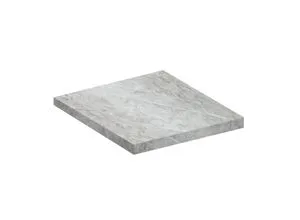 Mid.you Arbeitsplatte Steinoptik, Grau, 60x3x60 cm in schwarz von VCM