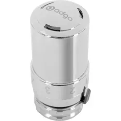 ADGO Thermostatkopf für Kühler Chrom Thermostat Heizsystem für Thermostatische Heizkörper Pneumatische Temperaturregelventile - Silber/Weiß