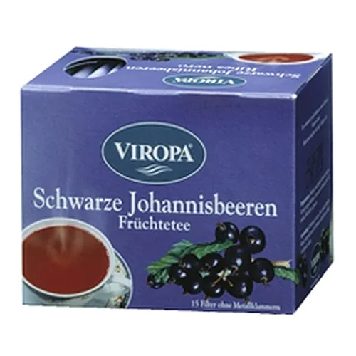 Schwarze Johannisbeere Früchtetee 15 Filterbeutel - Viropa