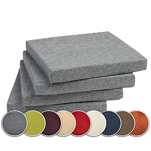 sunnypillow 4er Set Stuhlkissen