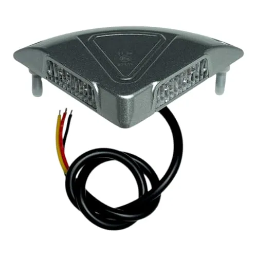 MelTruck Hebebühnen-Warnleuchte silber LKW Ladebordwand Blinker Blitz Blinkleuchte