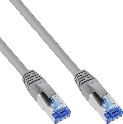InLine 76802 Patchkabel - S/FTP Cat.6A, 500MHz, halogenfrei, 2m, ideal für Gigabit- und 10 Gigabit-Anwendungen