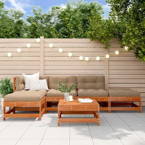 Maison Exclusive Garten-Lounge-Set 5-teilig aus massivem Kiefernholz