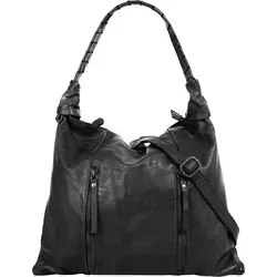 Shopper SAMANTHA LOOK - Vintage Damenhandtasche aus echtem Leder - Handtaschen, lässiger Vintage Shopper aus 100% echtem Leder, Made in Italy, mit geräumigem Hauptfach und abnehmbarem Schulterriemen für flexibles Tragen.