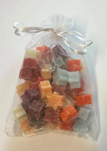 Gerlinde Hofer _ Florex GmbH Handseife Schafmilchseife mini mini Stern 50 Stück gemischt Seife Gastgeschenk, 50-tlg. bunt