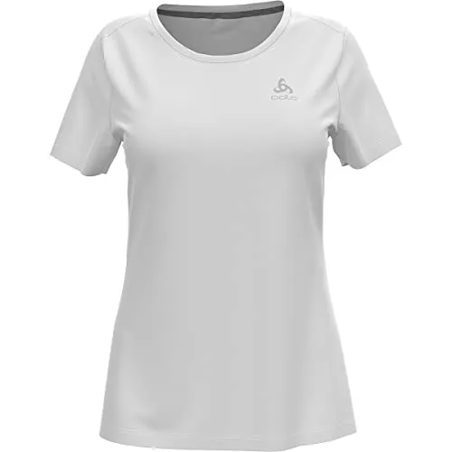 Odlo Damen F-dry Kurzarm Shirt - Weiß, XXL EU - Outdoor & Funktionsshirt für Damen, schnelltrocknend mit F-Dry-Technologie für maximum Bewegungsfreiheit und Komfort bei schweißtreibenden Aktivitäten.