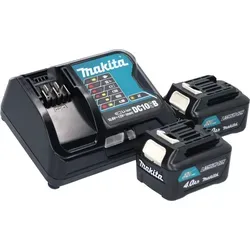 Makita Akku-Grasschere UM 600 DSM2P mit 2x Akku 4,0 Ah und Ladegerät - Vielseitige Akku-Grasschere für präzises Schneiden von Gras und Hecken. Mit gummiertem Griff für sicheren Halt, Überlastschutz und werkzeuglosem Klingenwechsel.