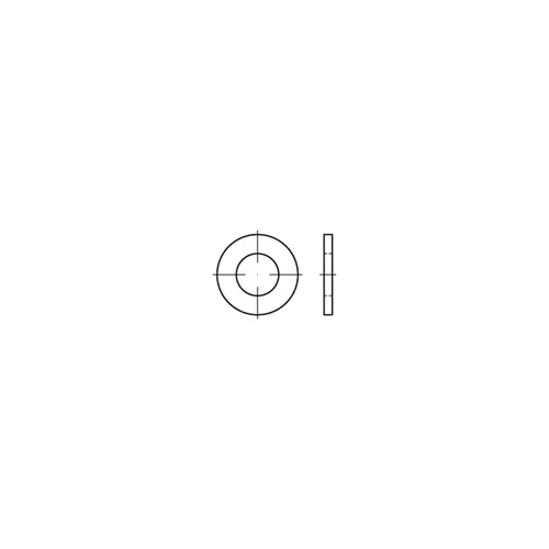 Flache Scheiben ISO 7089, Stahl 200HV, 23mm - Eisenwaren, hochwertige Flache Scheiben aus Stahl, ideal für präzise Anwendungen mit Gewindedurchmesser 22mm und Härte 200 HV.
