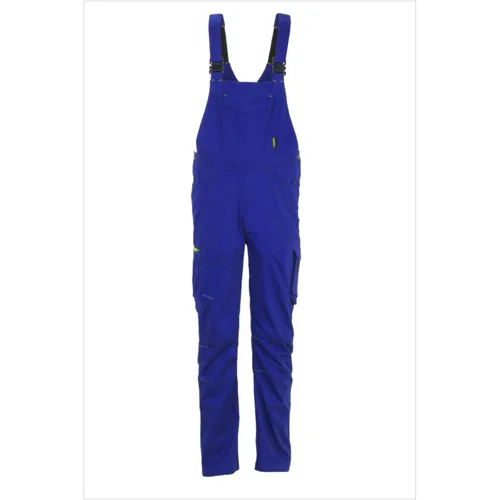 Planam Stretchline Latzhose kornblau Gr. 60 - Hosen für Herren, aus elastischem Material für optimale Bewegungsfreiheit und Komfort bei der Arbeit.
