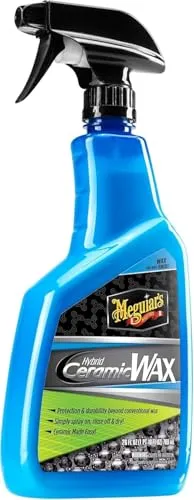 Meguiar's G190526EU Hybrid Ceramic Spray Wax 768ml - Autopflege: Hochwertiges Keramik Sprühwachs für langanhaltenden Glanz und Schutz, einfach anzuwenden und ideal für alle Fahrzeugoberflächen.