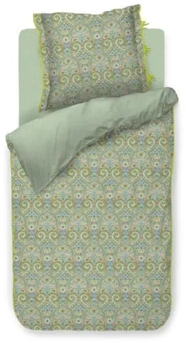 PiP Studio Wendebettwäsche Kikoy, farbenfrohes Design in grün von Pip Studio