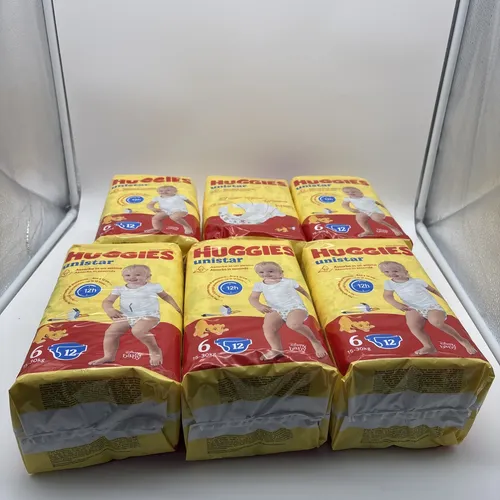 Huggies Unistar 6 15-30 Kg 12 Windeln Made In Italy 72stück. ✅neu✅