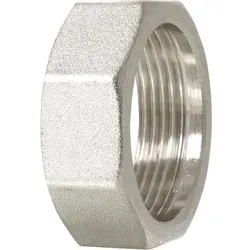 Überwurfmutter für Pumpenverschraubung DN32 (11/4''), IG DN50 (2'') Messing vernickelt mit Dichtung