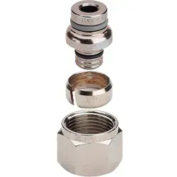 Viega Verschraubung 495442 16mm, Rotguss matt vernickelt