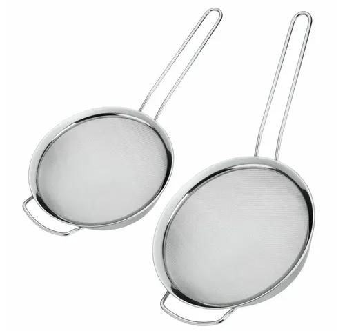 Westmark Sieb-Set Picante 2-tlg, 20 + 16 cm, 121622E6 - Praktisches Sieb-Set aus hochwertigem Edelstahl für effizientes Abseihen. Ideal für die Zubereitung von Speisen in der Küche.