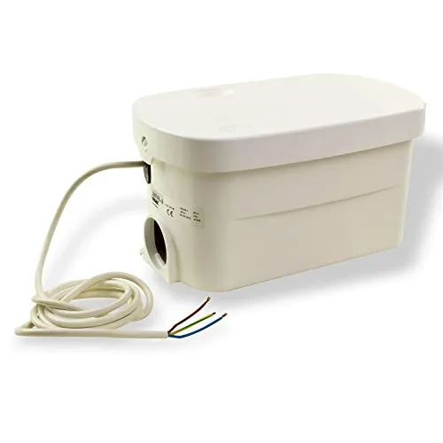 Lomac Suverain 20-FFA Schmutzwasser Hebeanlage Überflur - Badinstallationen: Kompakte Hebeanlage für Dusche und Waschbecken, fördert Abwässer bis 2,5 m hoch und 40 m weit, ideal für platzsparende Lösungen.