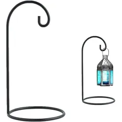 Laternenständer Laternenhalter Buno Schwarz groß in schwarz von Marrakesch Orient & Mediterran Interior