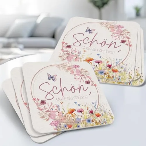 Glasuntersetzer & Bierdeckel Weiß von Funke & Brand