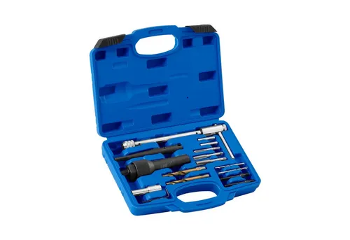 MSW Reparatur-Set Glühkerzen-Werkzeug - Zubehör für Elektrowerkzeug, effizientes Gewinde-Reparatur-Set für Glühkerzen mit praktischem Ausbohrwerkzeug, ideal für professionelle Anwendungen.