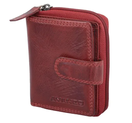 GlücksNugget Geldbörse Leder Damenbörse, cherry 11,5x8,5x3 cm - Elegante GlücksNugget Geldbörse aus hochwertigem Leder in der Farbe Cherry. Kompakt und stilvoll, bietet sie ausreichend Platz für Karten und Bargeld. Ideal für den täglichen Gebrauch oder besondere Anlässe.