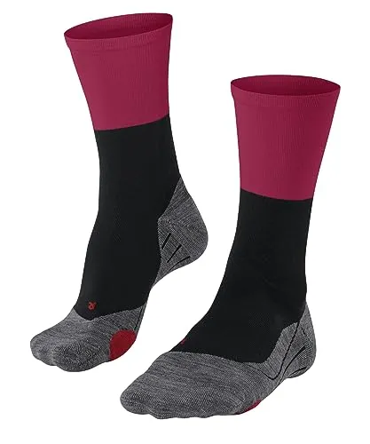 FALKE Unisex Fahrradsocken BC Gravel U So Baumwolle Funktionsmaterial antiblasen 1 Paar, Schwarz Black 3008, 37-38