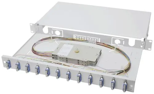 Digitus DN-96321/9 LWL-Patchpanel 12 Port SC Bestückt 1 HE