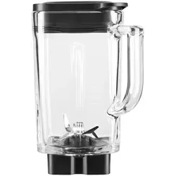 KitchenAid 5KSB2048JGA Zubehör Standmixer - Zubehör für Standmixer, 1,4 L Glasbehälter mit geripptem Design und sicherem Deckel, ideal für perfekte Mix-Ergebnisse.