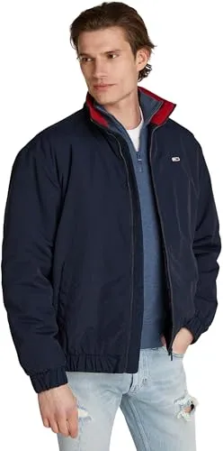 Sportive Herren Jacke mit Stehkragen S - Tommy Jeans - Funktionsjacken, ideal für aktive Freizeitgestaltung und mit praktischem Reißverschluss für einfachen Komfort.